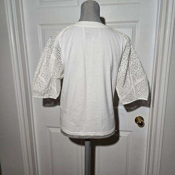 3.1 PHILLIP LIM borderie anglaise T-shirt - Picture 5 of 6